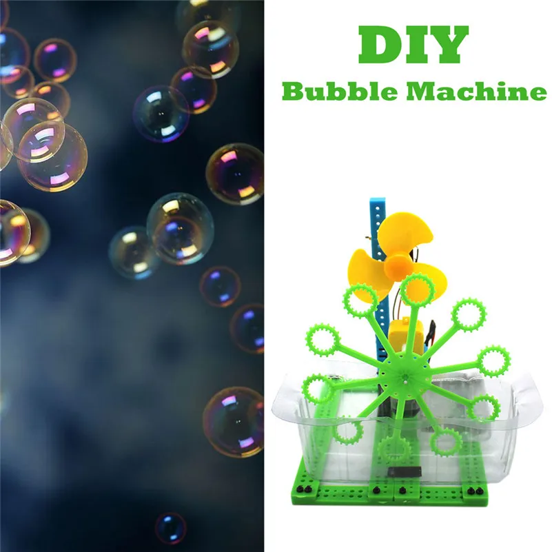 Bubble Machine Science Experiment Детские DIY домашние развивающие игрушки подарки для детей игры на открытом воздухе A1