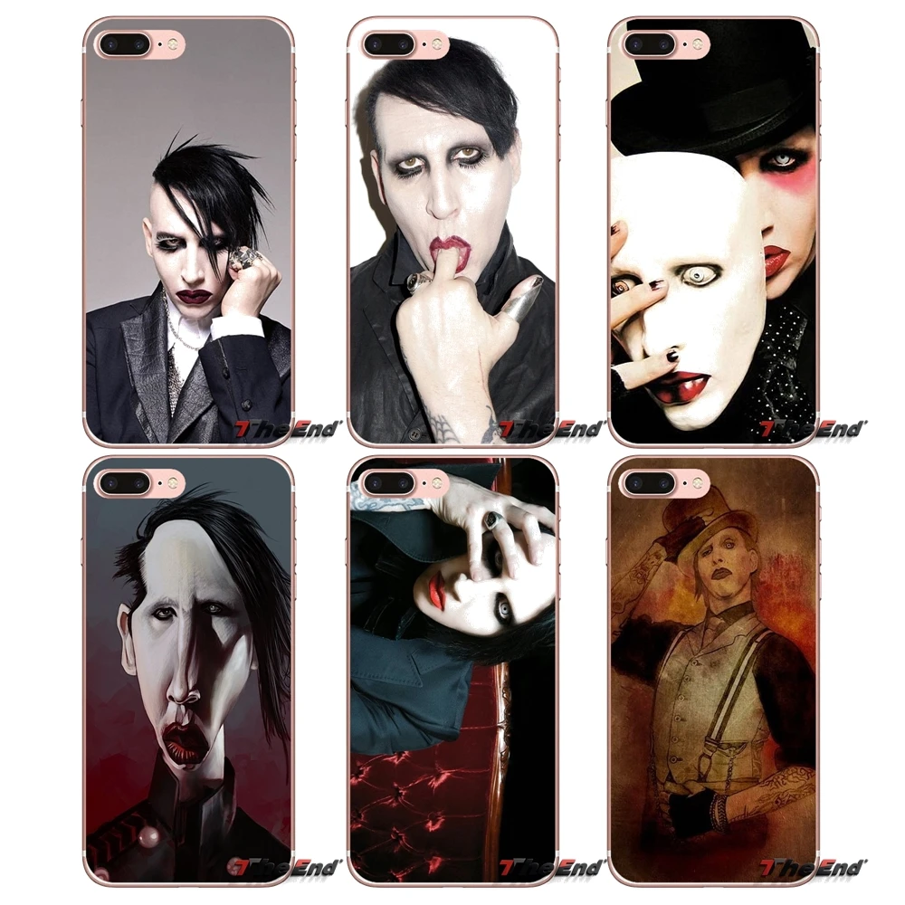 

For Huawei G7 G8 Ascend P7 P8 P9 Lite Honor 4C 5X 5C 6X Mate 7 8 9 Y3 Y5 Y6 II Pro Brian Hugh Warner Marilyn Manson TPU Case
