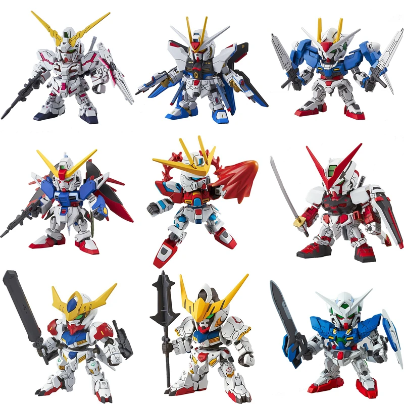 Оригинальная модель SD Gundam с милым единорогом Sazabi Wing Zero Страйк Фридом 00 Destiny Armor