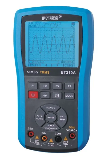 

ew ET310A handheld digital storage oscilloscope 10M band width 1CH 50MS/s TRMS multimeter