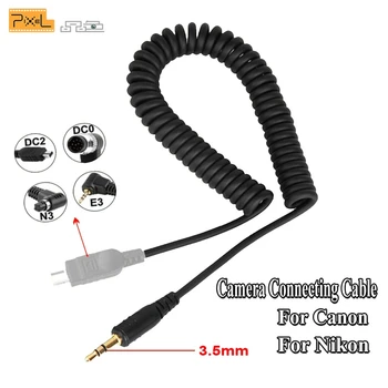 

Pixel J3.5-30 Shutter Release Remote Control Connecting DCO DC2 N3 E3 Cable For Caon Nikon Camera TW-283 T3 T8 F-508 Opas BG-100