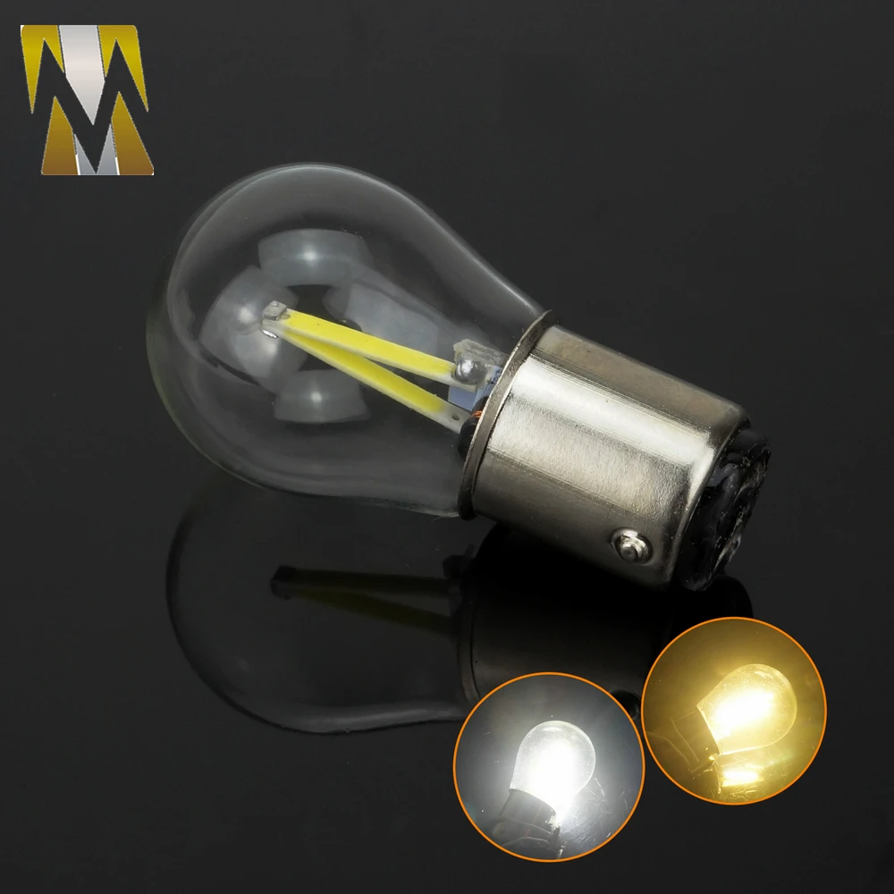

Newest P21W LED Ba15s 1156 Led Filament Chip Car Light Auto Vehicle Reverse Turning Bulb Lamp DRL White 12V