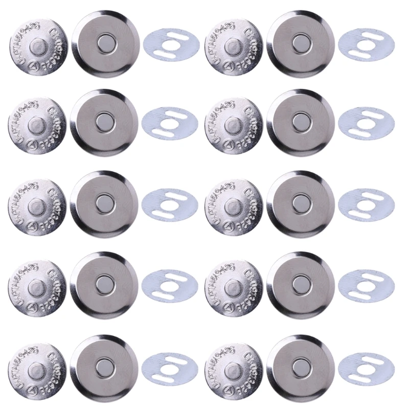 

Metal Magnetic Snap Clasps 14mm 16mm For Sewing Purse Handbag Bag Craft