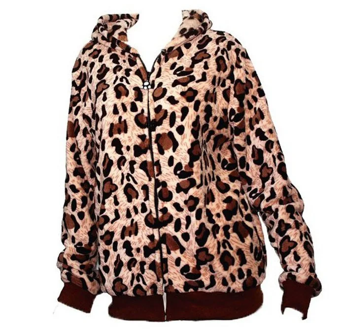 

Unisex Autumn And Cartoon Modeling Midnight Costume Loose Coat Hoodie Sweater Lovely Small Monsters Leopard Leopard Print Lint