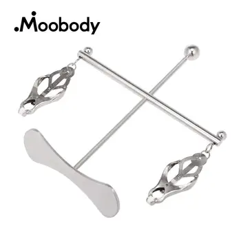 

Adjustable Nipple Clamps Stainless Steel Nipple Squeezing Stretching Flirting Clips Breast Bondage BDSM Sex Toys For Couples