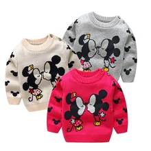 BibiCola/весенне-осенний свитер для маленьких девочек; детская повседневная одежда из хлопка; свитер с длинными рукавами и рисунком для девочек; пуловер; colthing