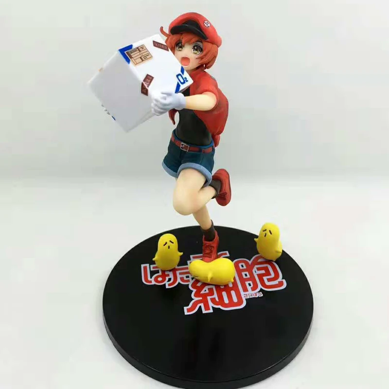 7 &quotклетки на работе аниме Hataraku Saibou красный клетки крови коробку 18 см ПВХ фигурку