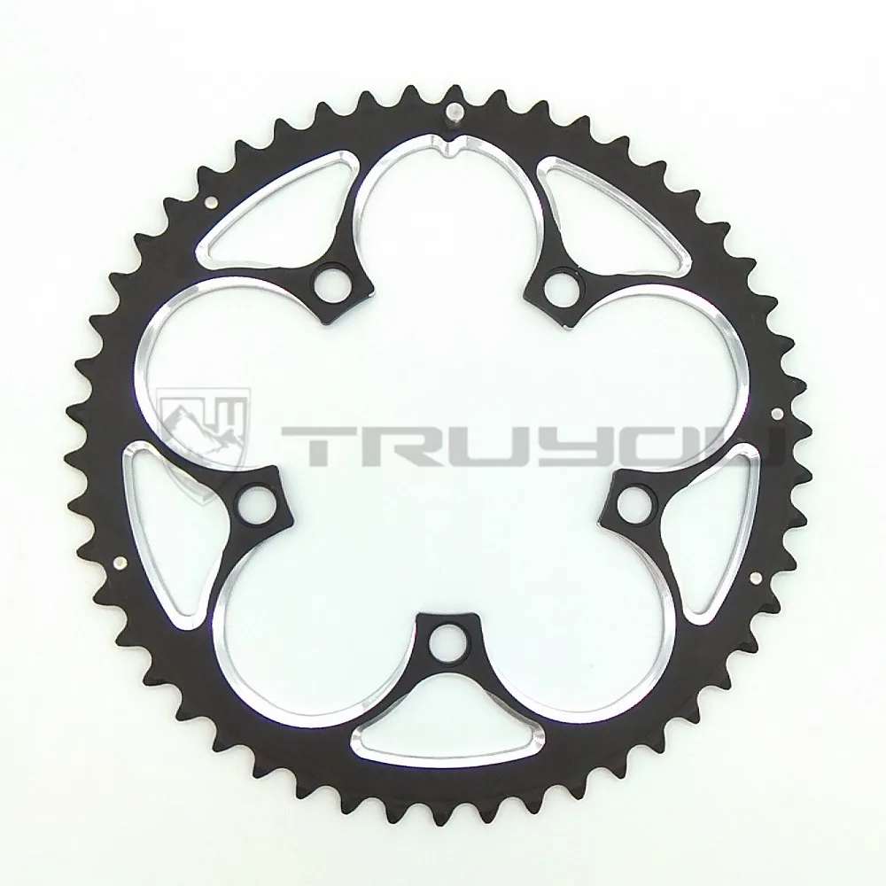 TRUYOU цепное колесо BCD 110 мм 50T 48T 46T 34T дорожный велосипед, цепное колесо, складное Велосипедное кольцо, Freewheel 5-9 скоростной двойной зубчатый диск