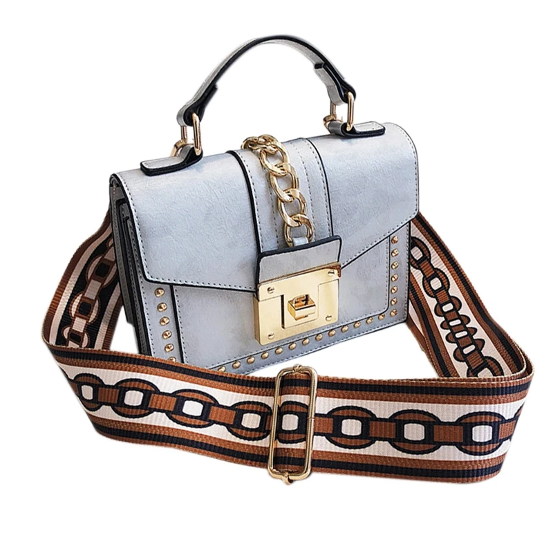 

Pu Leather Handbag Women Bags Fashion Small Shoulder Bag Flap Tote Ladies Messenger Bag Female Rivet Chain Crossbody Bag