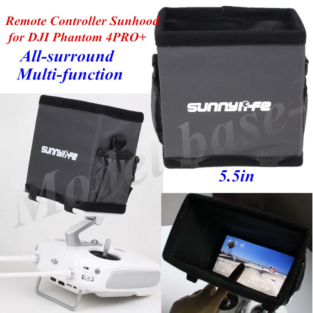 

5.5in Remote Controller Sunhood All-surround Smartphone Sunshade Multi-function for DJI Phantom 4PRO+