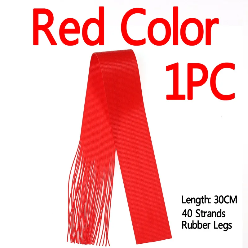 Wifreo 40 нитей/упаковка микро мягкая резиновая струна Стример Летать ноги для форели муха Нимфа тела и т. Д. Мухобойка материал рыболовные приманки - Цвет: Red Color 1PC