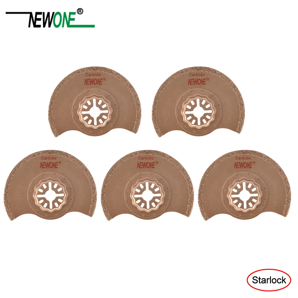 

NEWONE starlock 88mm carbide segment oscillating multitool saw blades Multi Pack for Starlock Cutting Wood Drywall Plastics