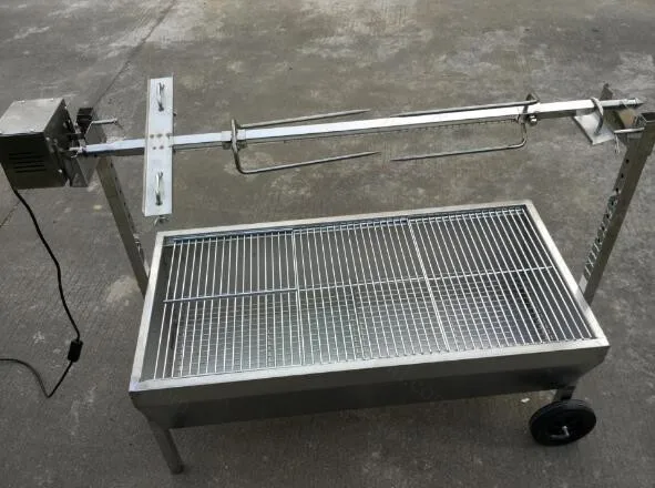 135cm Stainless Steel BBQ Pig Lamb Goat Chicken Spit Roaster Rotisserie Spit;Commercial Hog Roast Machine 3