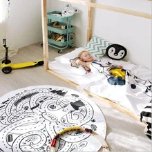 Одеяло для новорожденного Ползания хлопок детские игровые коврики для игры ковер мультяшный осьминог Infantil постельные принадлежности Детская комната декоративная игрушка подарок