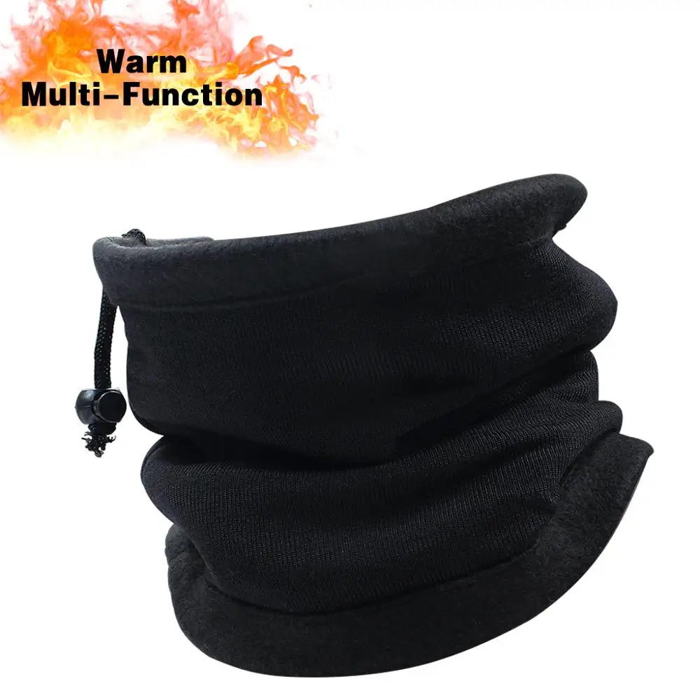 Balaclava Multi-Functional Hood Face Neck Cover Scarf Protector Warmer For Men And Women Outdoor Sports Skiing Hiking Running Cycling Black  (1)