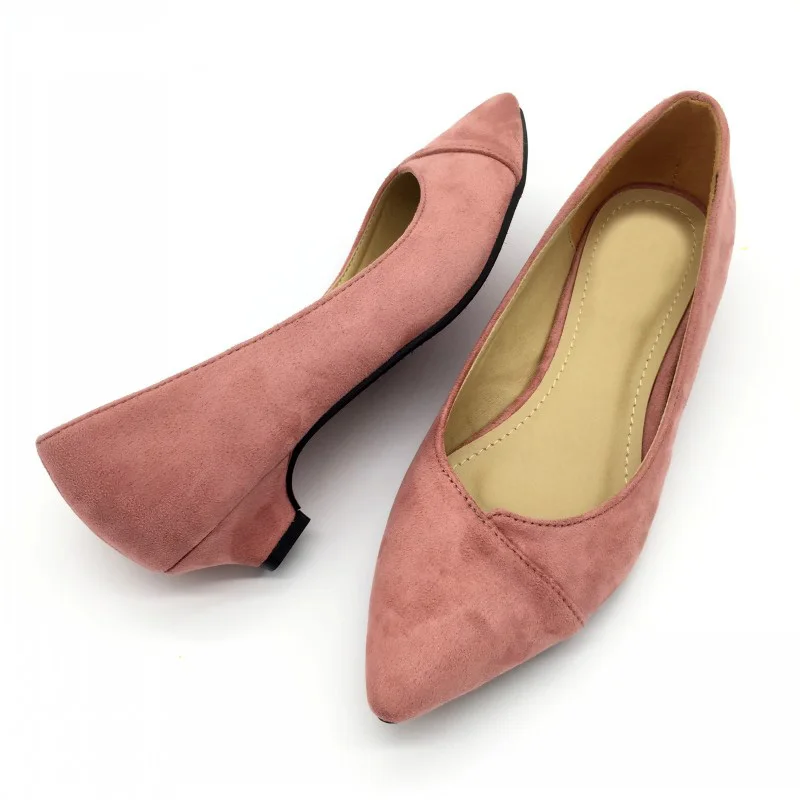 Sexy-Pointed-Toe-Women-s-Low-Heels-Pumps-Spring-Autumn-Flock-Plain-Slip-On-Spike-Heel (3)