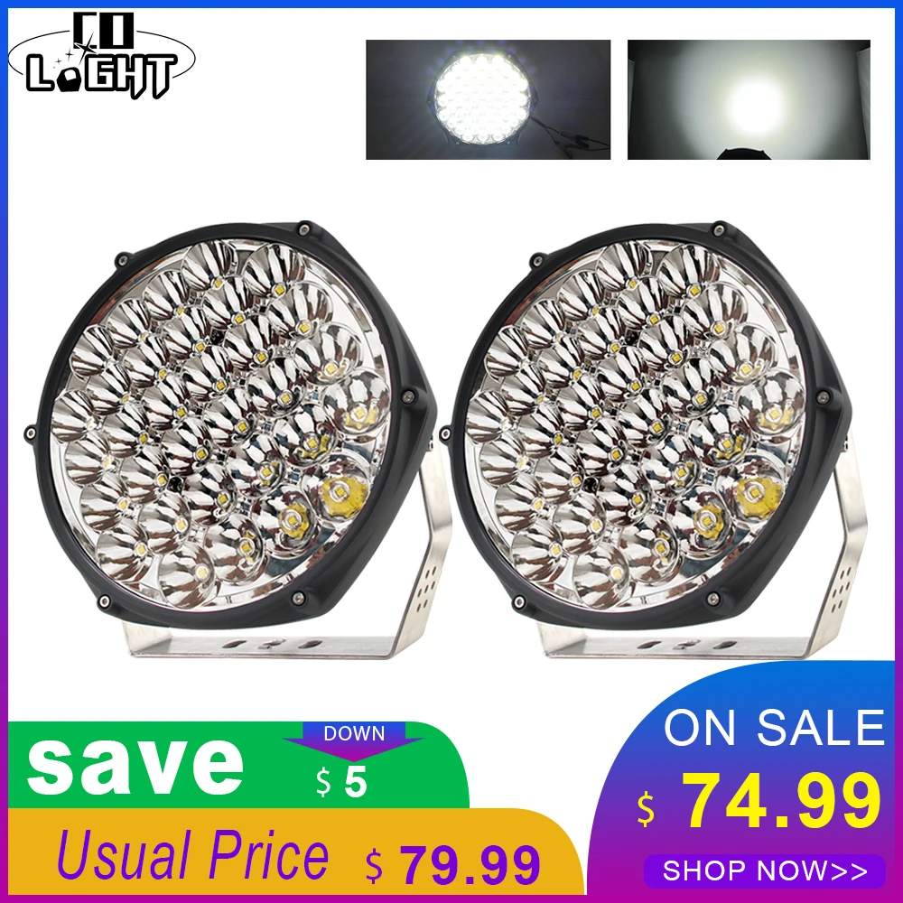 

CO LIGHT 16D Led Work Light 12V 320W 7 inch Led Work Lamp 24V High Power Offroad Car 4x4 Led Light Bar for Trucks Tractors Boat