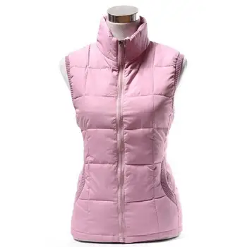 

Nice New Fashion Winter Pink Vest Women Brand Designer Colete Feminino Waistcoat White Duck Down Vests Plus Size XXXL