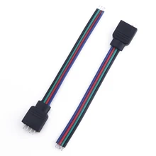 5 шт. 4-контактный M-F соединительный кабель провод для RGB 3528 5050 SMD Светодиодные ленты светильник