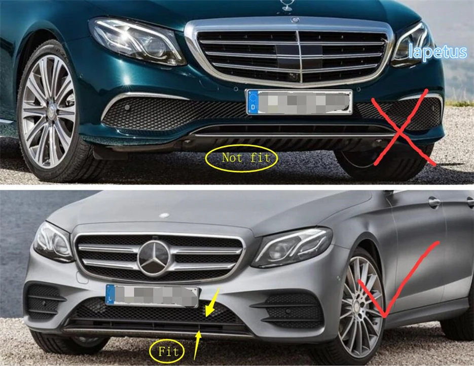Lapetus Накладка для отделки переднего бампера Mercedes Benz E Class W213 (спортивная модель) 2016