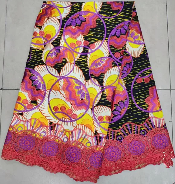 African  lace 6yards african  prints fabric african lace fabric 2019 nigerian lace fabrics guipure lace fabric SC-A17