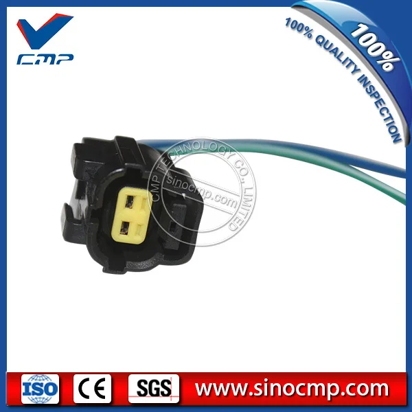 

SK200-6E SK230-6E Kobelco Excavator Solenoid Valve Connector Plug 2 lines