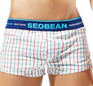 Новые seobean мужские Шорты повседневные Шорты хлопковые модные домашние шорты - Цвет: Белый