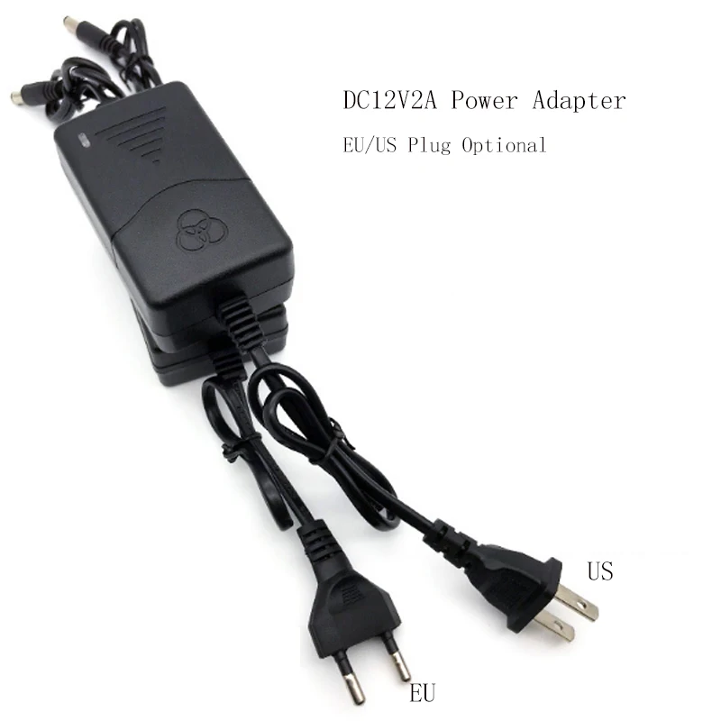 

1Pcs DC12V 2A/5A regulated power adapter two-wire EU/US plug optional for smart phones, routers, attendance machine