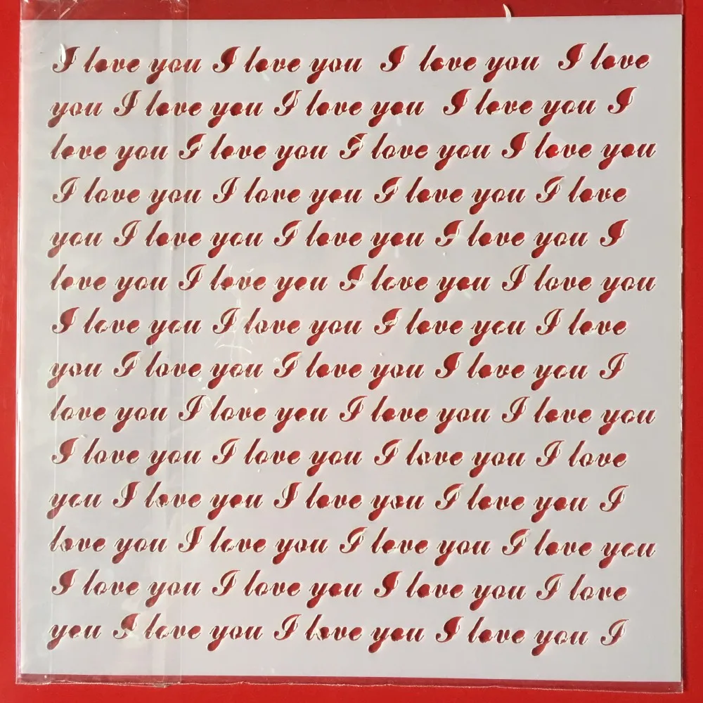 15 см 5 9 &quotI Love You DIY трафареты для наслоения настенная раскраска скрапбукинга