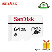 Двойной Флеш-накопитель SanDisk micro SD Card 64 ГБ с высокой износостойкостью видео мониторинга microSDXC карта памяти Class10 20 МБ/с. TF карты sdsdqqnd