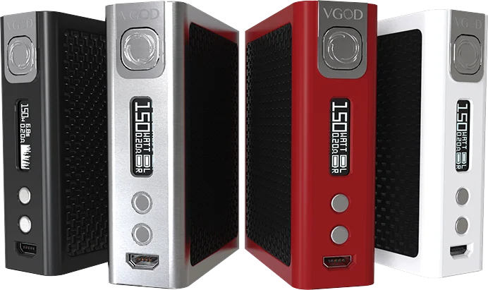 

Original VGOD PRO 150 TC Box Mod OLED display 510 Thread fit VGOD drip tip RDA tank Electronic Cigarette Box Mod