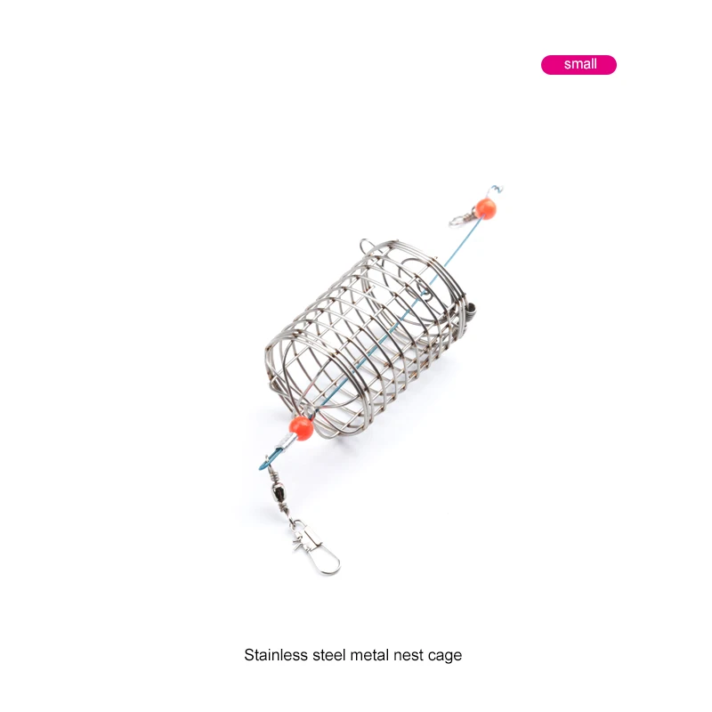 10 шт. проволока из нержавеющей стали клетка для рыболовных приманок рыболовная приманка рыболовные аксессуары маленькая приманка клетка рыболовная Ловушка держатель корзины-кормушки