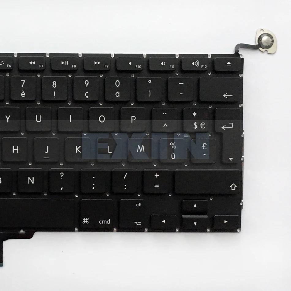 OEM для Macbook Pro 1" A1278 клавиатура с французской раскладкой французский AZERTY раскладка клавиатуры+ Подсветка освещенная контржурным светом+ винты 2009-2012 год
