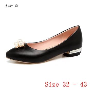 

Low High Heels Women Pumps Low High Heel Shoes Stiletto Woman Party Shoes Kitten Heels Small Plus Size 32 33-40 41 42 43