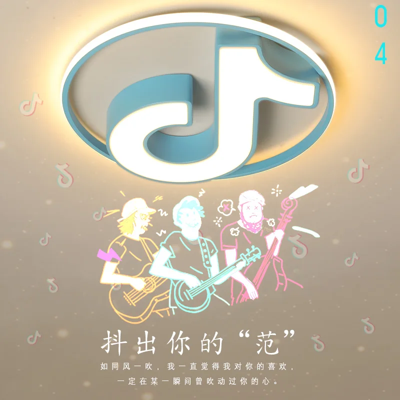 

Dragonscence Modern Led ceiling light for living dining room bedroom Business occasion Round note remote Ceiling lamp fixture