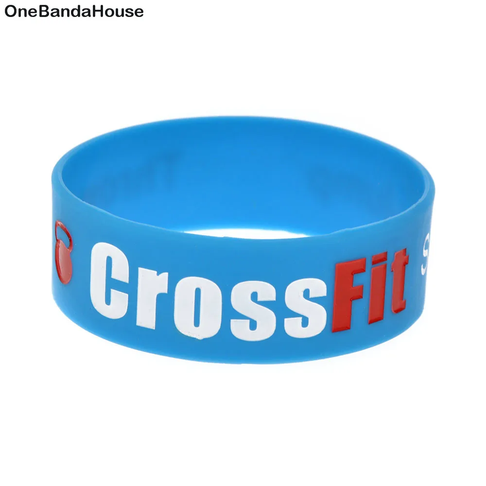 

OneBandaHouse 25PCS/Lot Squat Jump Climb Throw Lift CrossFit Silicone Rubber Bracelet