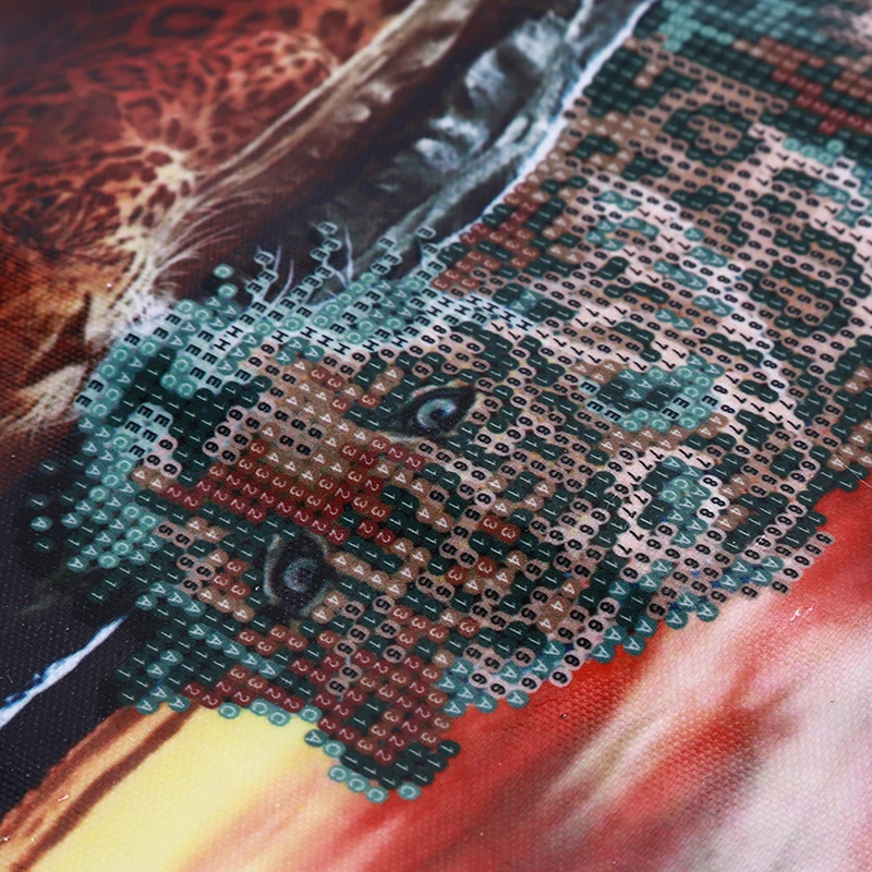 30*40 см Реалистичная леопардовая Алмазная картина вышивка крестиком кирпичная картина для спальни гостиной декоративная живопись
