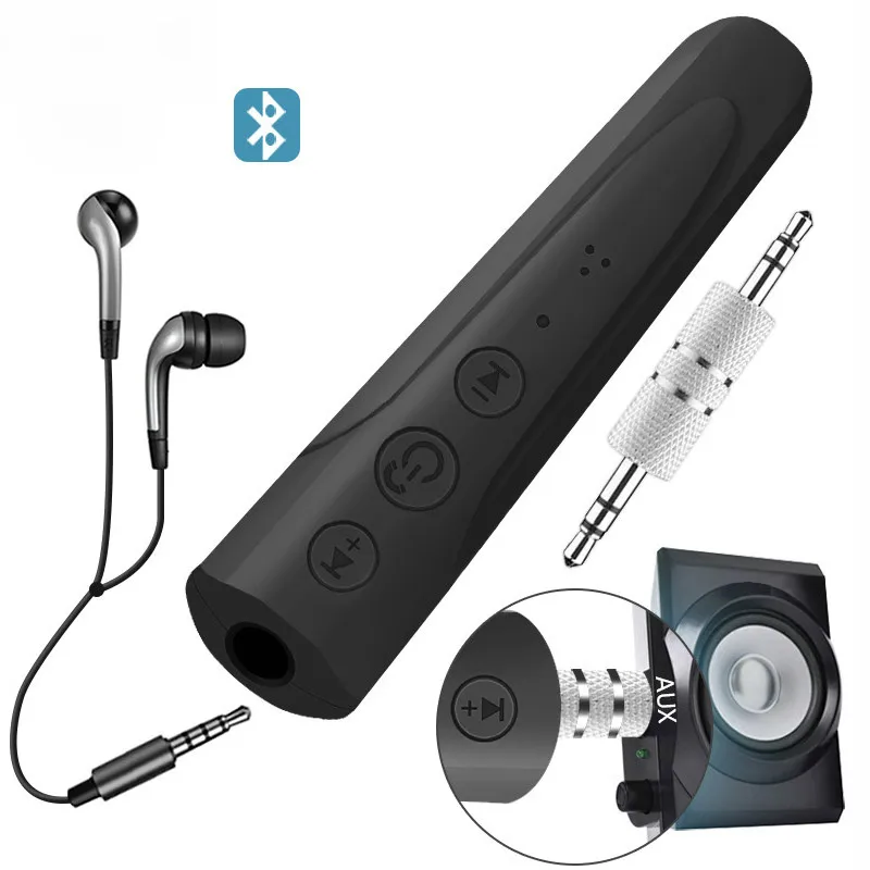 

Vacusg 3.5mm Aux V4.1 Bluetooth Audio Receiver Adapter Handsfree MP3 Music Audio Adapter Sports Car Bluetooth Receiver Kit Z2