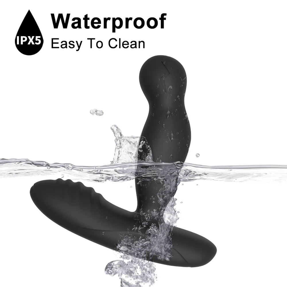 Electric Shock Pulse Prostate Massage Vibrator Sex Toys For Men Gay Remote Control Heating Vibrating Anal Plug Masturbator