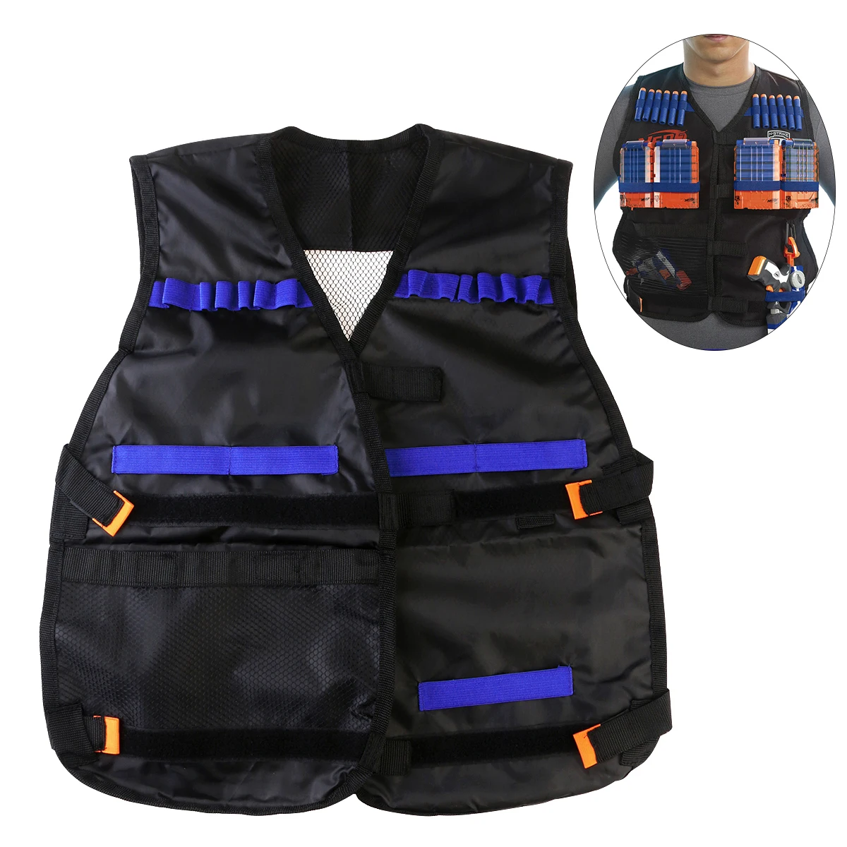 Leorx Water Nerf Tactical Vest Jacket Waistcoat Ammo Holder N Strike