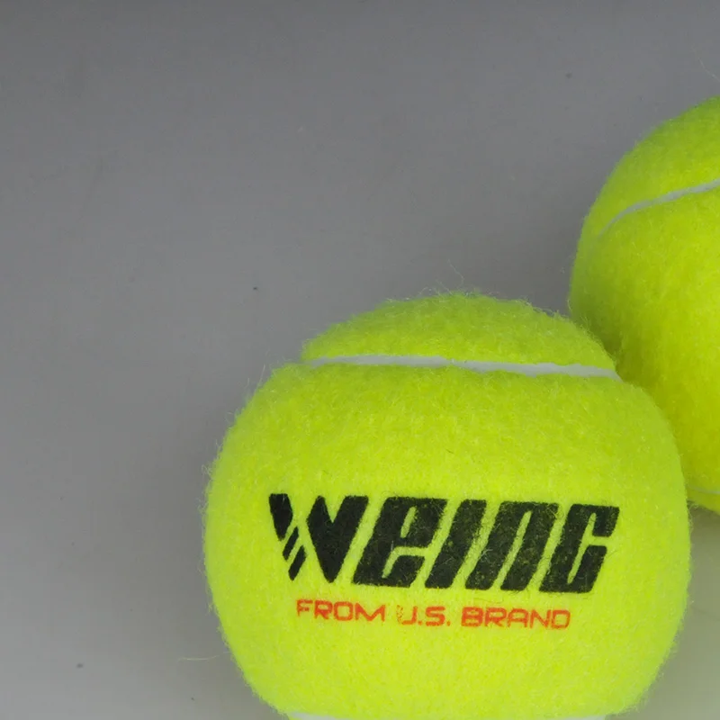 WEING 3 шт./компл. высокая эластичность прочный мяч для игры в Теннис Спортивная тренировочная Резина шерстяные теннисные мячи для теннисных спортивных тренировок