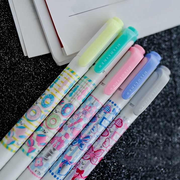 

ZEBRA WKT7 Highlighter Mildliner Butterfly party Limited Edition fluorescent pen Double-headed -1PCS