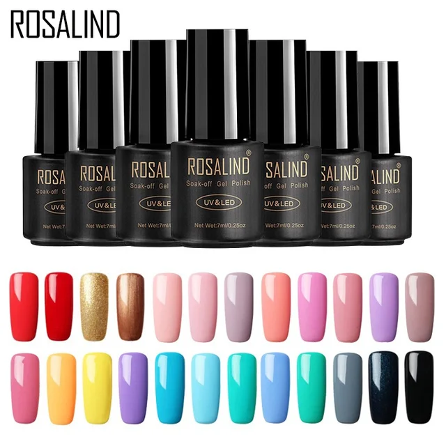 Rosalind Nail Gel Polish 7ml 58 Fresh Colors Soak Off Uv Hybrid Rosalind Nail Gel Polish 7ml 58 Fresh Colors Soak Off Uv Hybrid Set