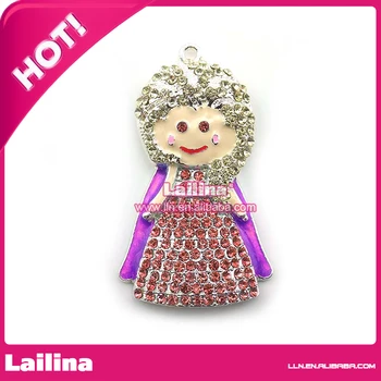 

Metal chunky pendants /Elsa charms for kids necklace