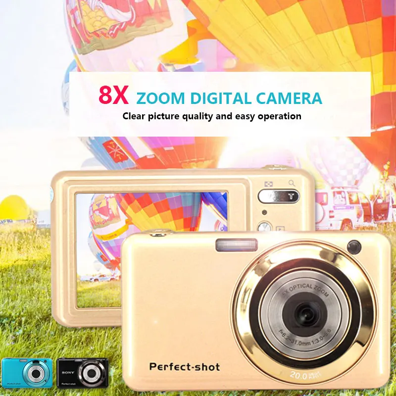 

NEW 8x Zoom Camera Digital Camera Camcorder DV Card Camera Digital Zoom Plastic