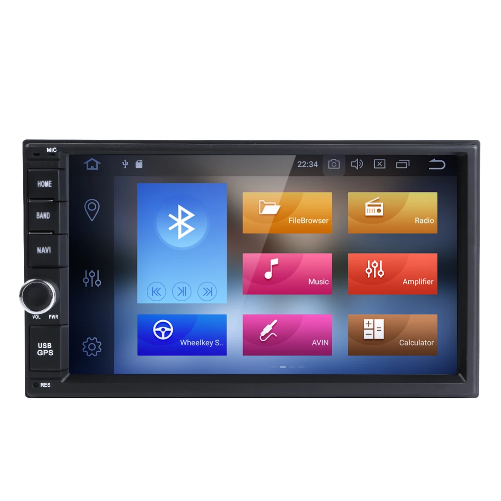 Android 8.0 2 Din 7' Universal Car Radio No DVD Player GPS Navigation 4GB RAM Stereo FM Rds Wifi 4G DAB+ Headunit | Автомобили и