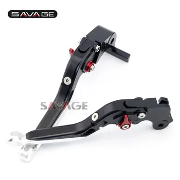 

For MV Agusta F3 675 12-16, F3 800/AGO 13-16 Motorcycle Aluminum Adjustable Folding Extendable Brake Clutch Lever Black+Silver