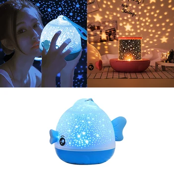 

Kissing Fish 12 Constellation Sky Projector Disco Lamp Wireless USB Night Lighting 3D Romantic Atmosphere Portable Stage Light