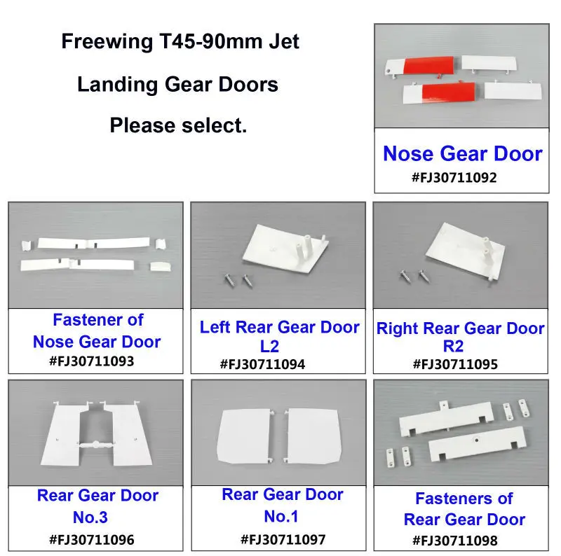 RC Plane Part Landing Gear Doors for Freewing T45  FJ30711 092