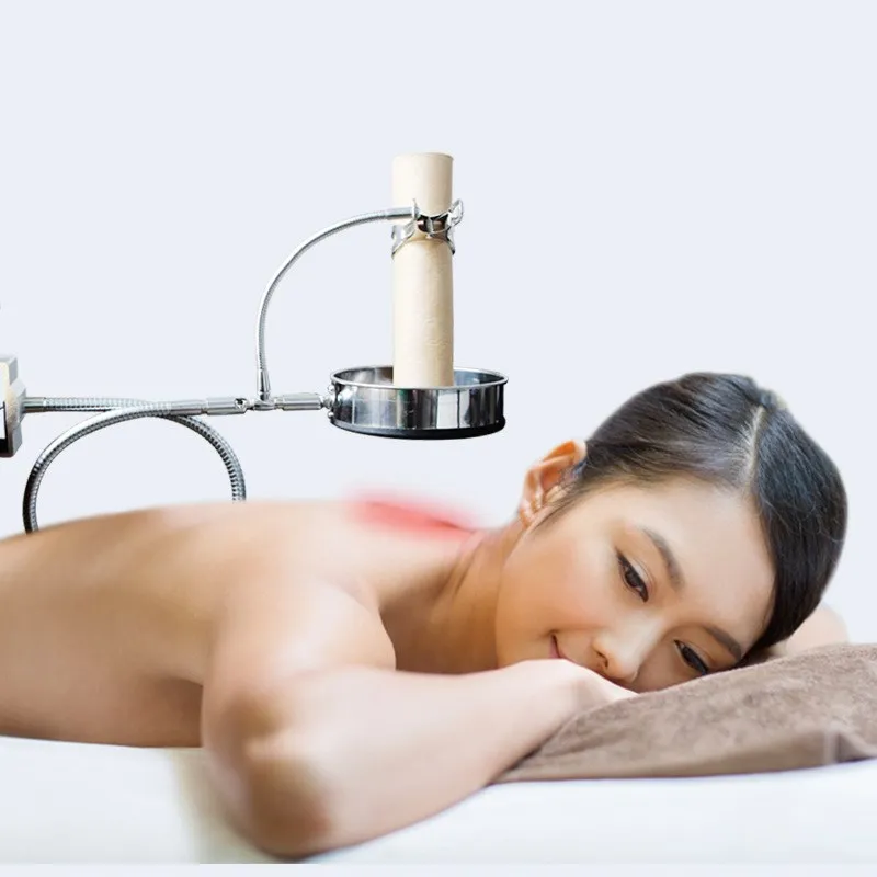 

Smokeless moxa stick moxibustion roller free bending fixed bracket Chinese traditional burner massager